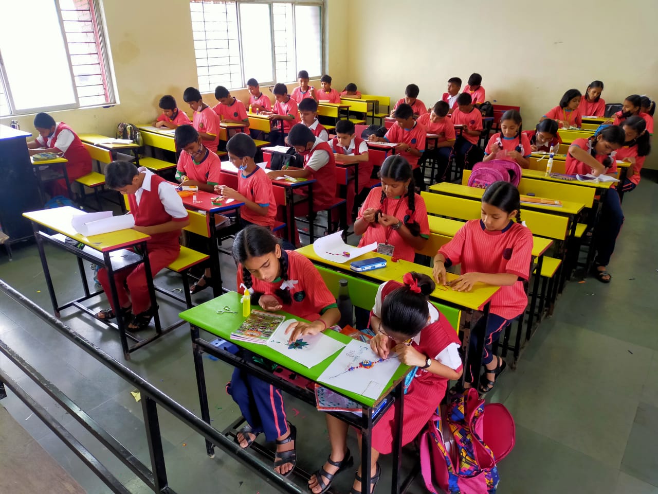 Rakhi making activity