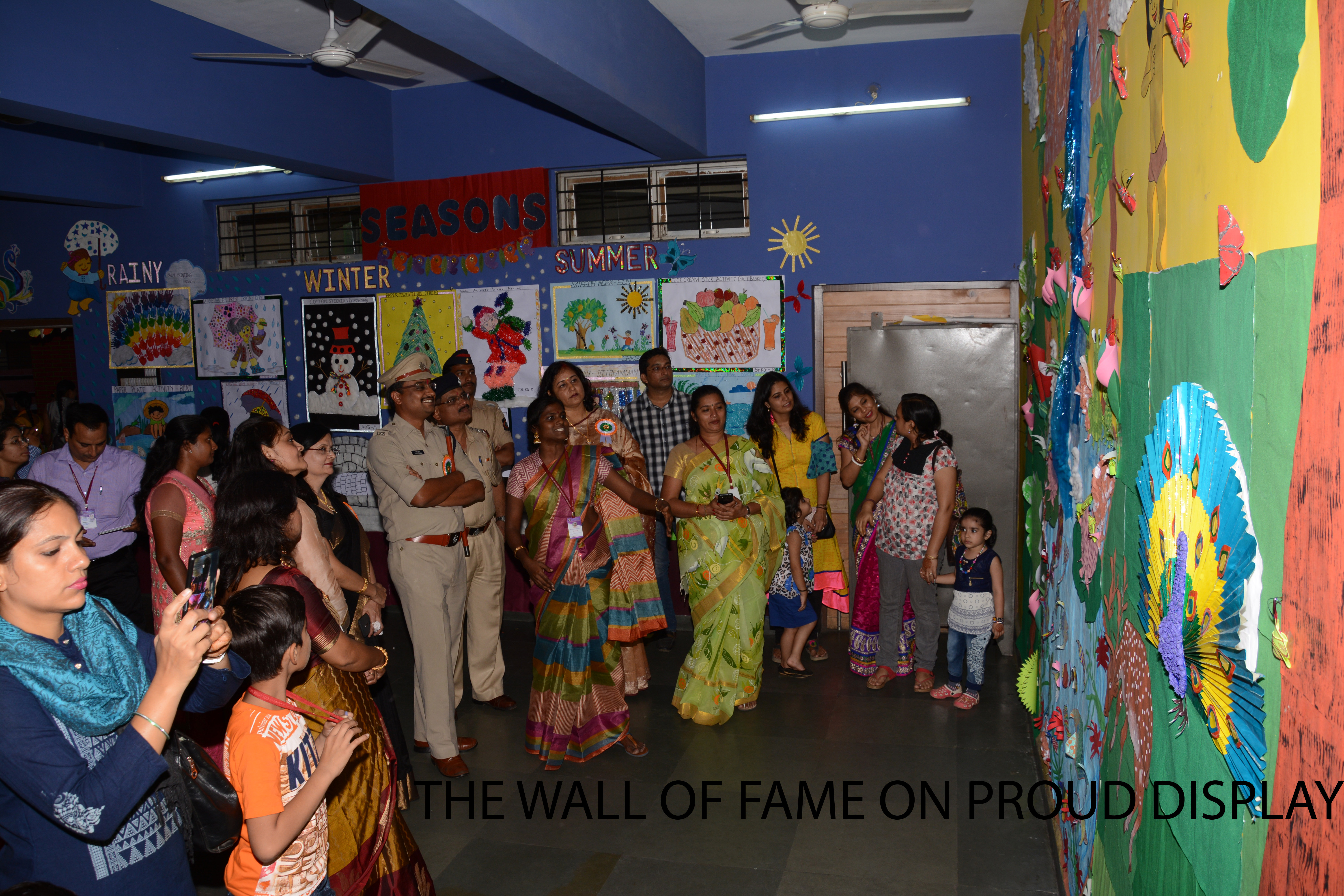 The wall of fame on proud display